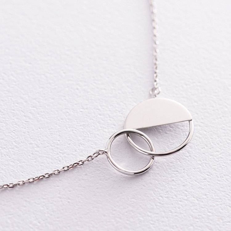 Золотий браслет "Переплетення" б04735 від ювелірного магазину Онікс - 2