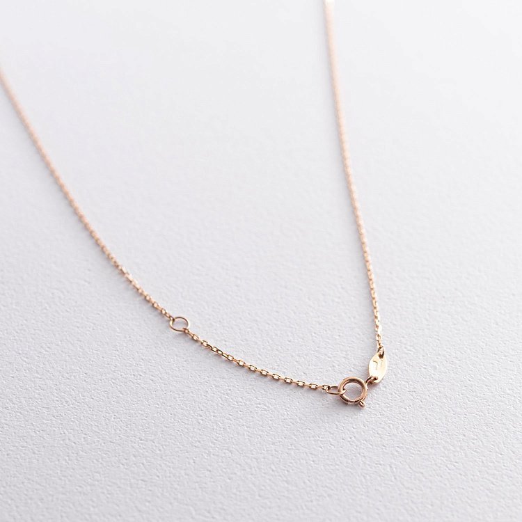 Золотое колье "Love" с сердечком кол01118 от ювелирного магазина Оникс - 2