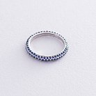 Золотое кольцо с синими сапфирами кб0244sth от ювелирного магазина Оникс - 2