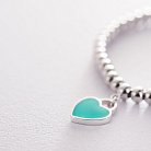Срібний браслет з сердечком 141609 от ювелирного магазина Оникс - 5