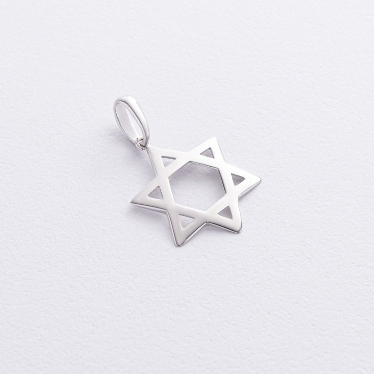 Серебряная подвеска "Звезда Давида" 132981 от ювелирного магазина Оникс