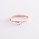 Помолвочное золотое кольцо с бриллиантами 227822421 от ювелирного магазина Оникс - 2
