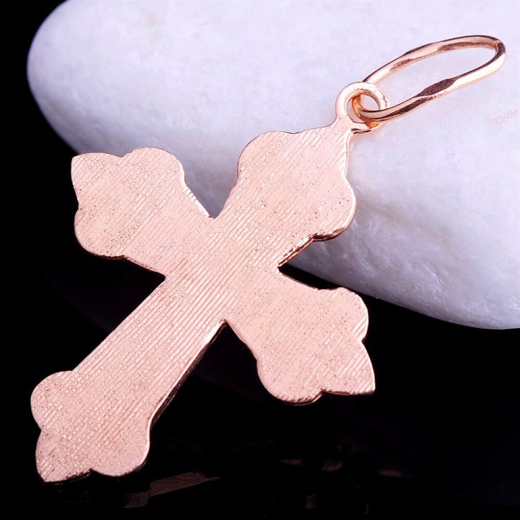 Крестик из золота п00646 от ювелирного магазина Оникс - 3