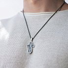 Серебряный православный крест (чернение) 131117 от ювелирного магазина Оникс - 1