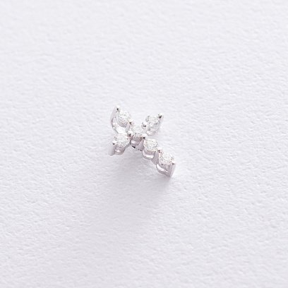 Золотой крестик (бриллиант) пб0255di