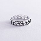 Серебряное кольцо "Колосок" с чернением 112549 от ювелирного магазина Оникс