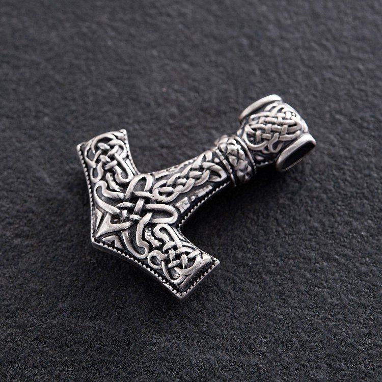 Срібна підвіска "Молот Тора" 132748 від ювелірного магазину Онікс - 6