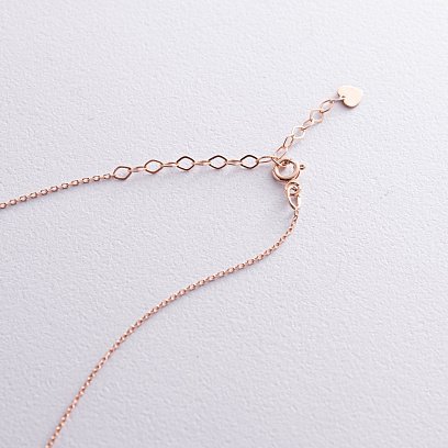 Колье "Герб Украины - Тризуб" в красном золоте (большой) кол02414 №6