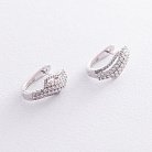 Сережки в білому золоті з діамантами MR14997Egm от ювелирного магазина Оникс - 2
