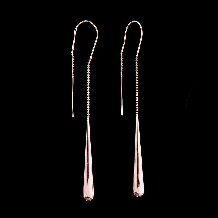 Золоті сережки без каменів с03827 від ювелірного магазину Онікс