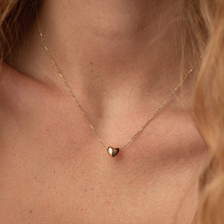 Золоте кольє з сердечком кол01339 від ювелірного магазину Онікс - 3