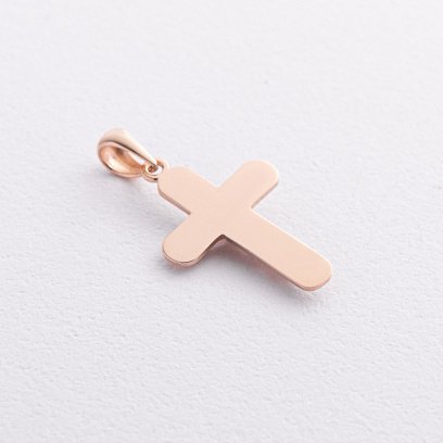 Крестик с распятием (красное, белое золото) п03998 №2