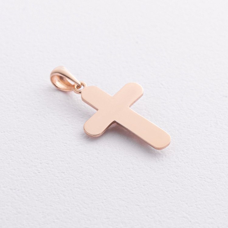 Крестик с распятием (красное, белое золото) п03998 от ювелирного магазина Оникс - 1