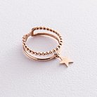 Золотое кольцо "Звёздочка" к05534 от ювелирного магазина Оникс
