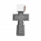 Православный крест (чернение) 13326 от ювелирного магазина Оникс - 1