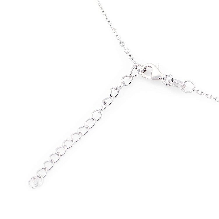 Срібне кольє з фіанітами 18588 від ювелірного магазину Онікс - 1