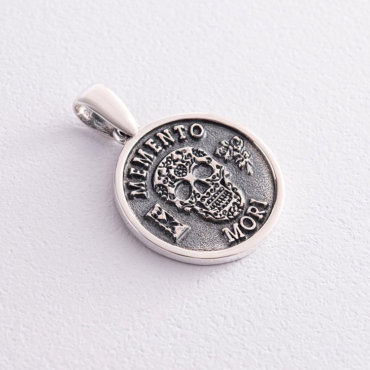 Срібний кулон "Memento mori" 133134 від ювелірного магазину Онікс - 5