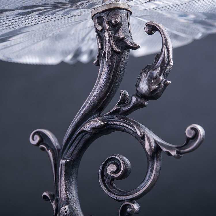 Серебряная конфетница "Рыбка" сер00063р от ювелирного магазина Оникс - 1