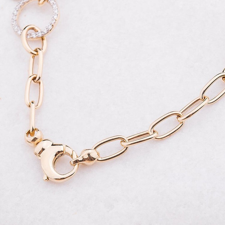 Ексклюзивний браслет в стилі "Тіффані" з фіанітами б02217 від ювелірного магазину Онікс - 2