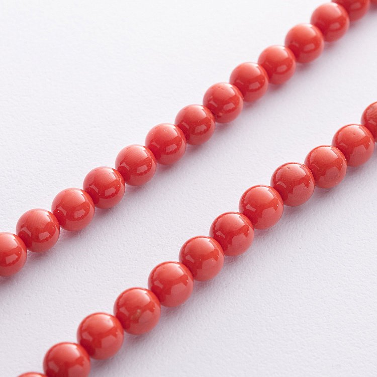 Намисто з коралу (золота застібка) бус048к від ювелірного магазину Онікс - 5