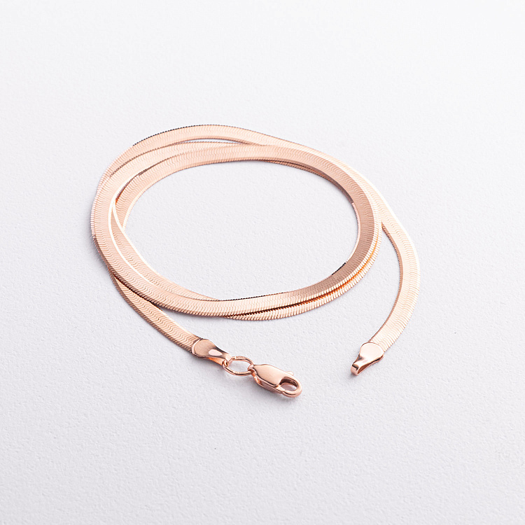 Колье "Наоми" в красном золоте (снейк) ц00514-3,5 от ювелирного магазина Оникс - 2