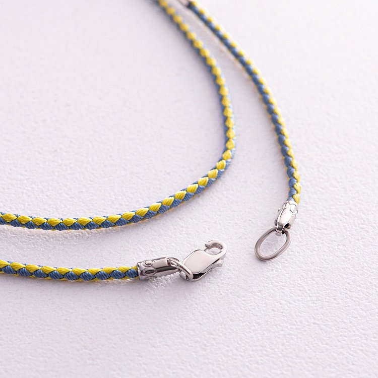 Срібне кольє "Герб України - Тризуб на шнурку" 990 від ювелірного магазину Онікс - 9