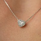 Золоте кольє "Сердечко" з діамантами 735751121 от ювелирного магазина Оникс - 5