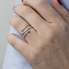 Срібний перстень "Цвях" 112027 от ювелирного магазина Оникс