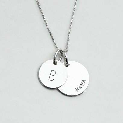 Подвійний кулон "Мама і дитина" 132724dvaB