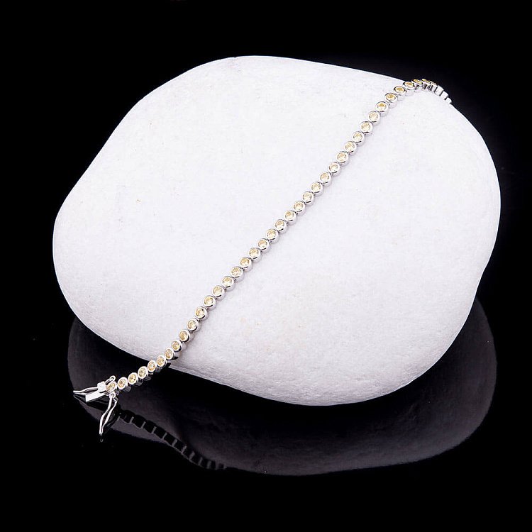 Срібний браслет з фіанітами 14886 від ювелірного магазину Онікс - 1