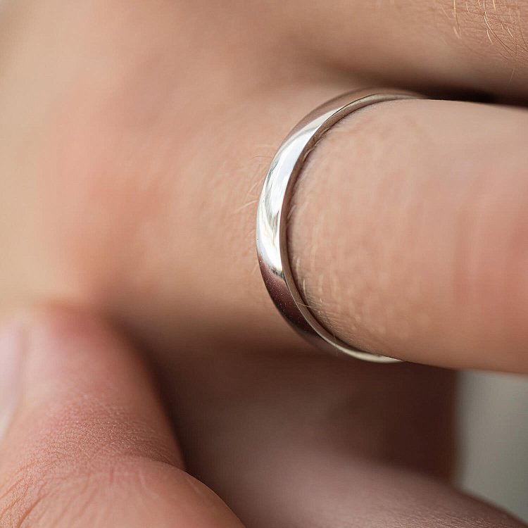 Золотое обручальное кольцо "Американка" (возможна гравировка) обр00167 от ювелирного магазина Оникс - 7