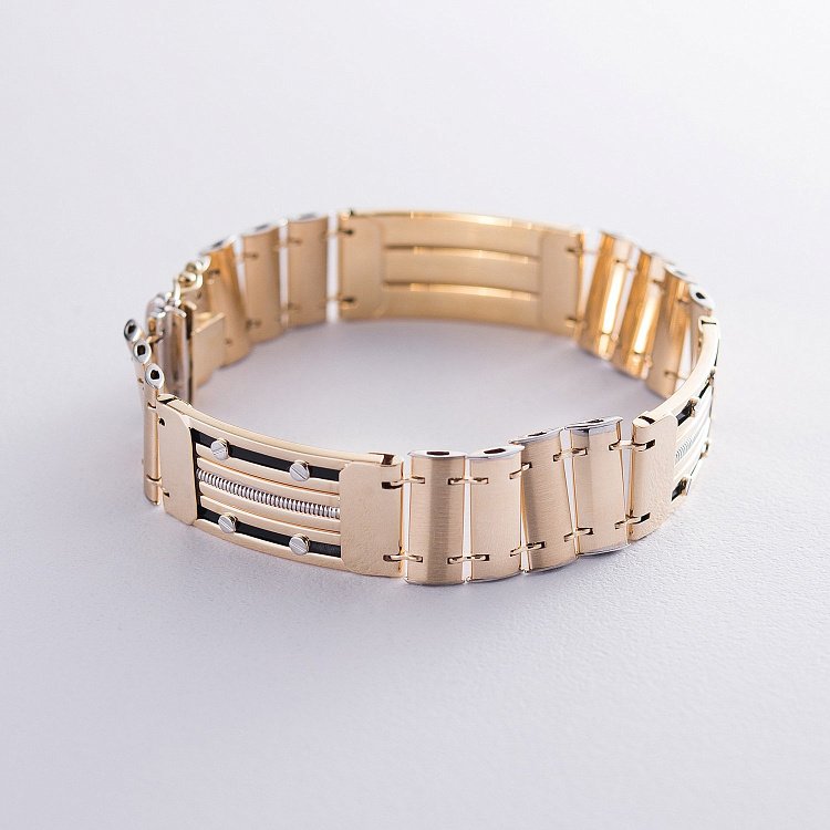 Чоловічий золотий браслет б04344 від ювелірного магазину Онікс