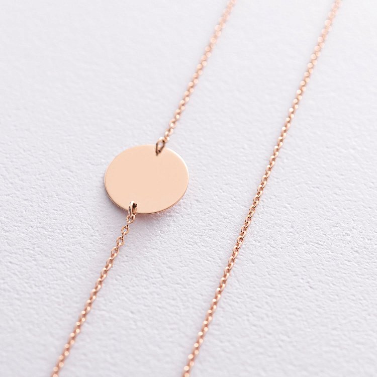 Двойное золотое колье "Монетки" 860348 от ювелирного магазина Оникс - 2