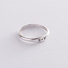 Серебряное кольцо для гравировки 112591 от ювелирного магазина Оникс - 2