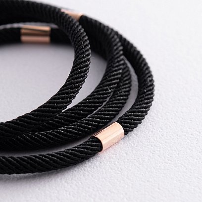 Шовковий шнурок із золотою застібкою 661к №2