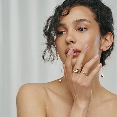 Каблучка "Gina" у жовтому золоті к07391 №16