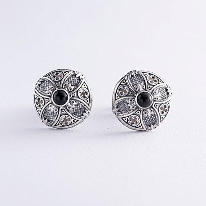 Серебряные запонки "Gothic classic" zaponki1 №3