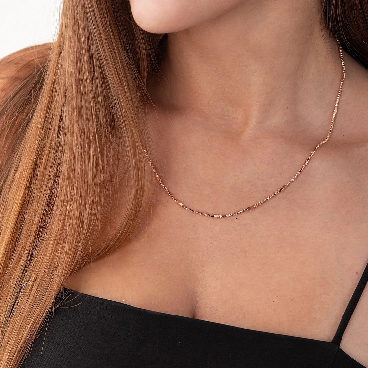 Ланцюжок в червоному золоті (2.5 мм) ц00434 від ювелірного магазину Онікс - 2