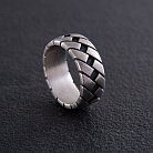 Серебряное кольцо "С принтом шин" 112688 от ювелирного магазина Оникс - 8