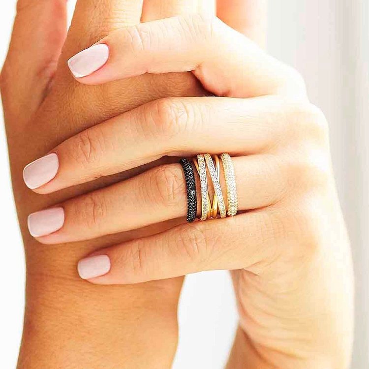 Золота жіноча каблучка к03302 від ювелірного магазину Онікс - 5