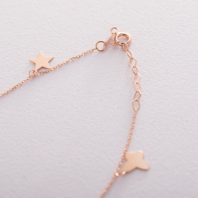 Золотий браслет з фіанітом б04238 від ювелірного магазину Онікс - 2