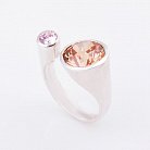 Срібний перстень з фіанітами 111719 от ювелирного магазина Оникс