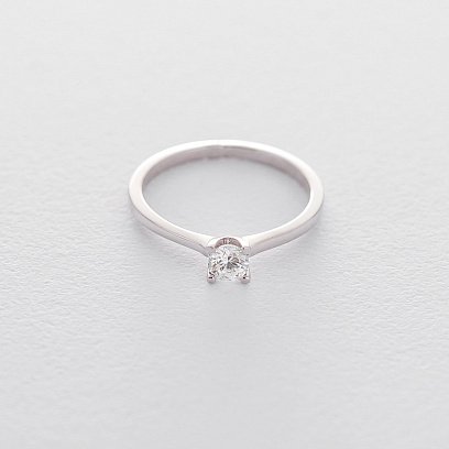 Золотое помолвочное кольцо (куб. циркон Swarovski) к06300