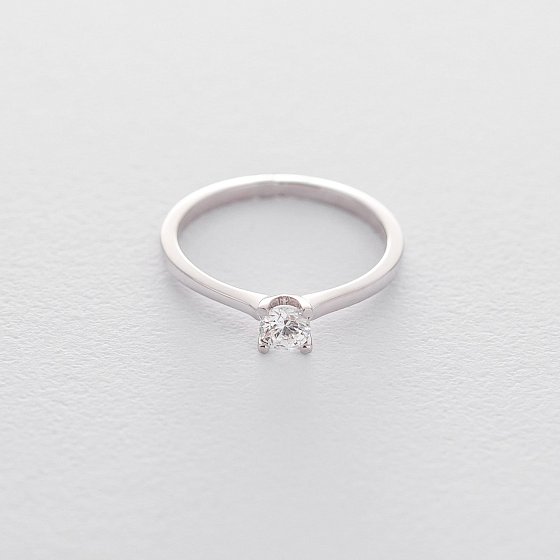 Золотое помолвочное кольцо (куб. циркон Swarovski) к06300