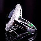 Срібний перстень з фіанітами 11835 от ювелирного магазина Оникс - 2