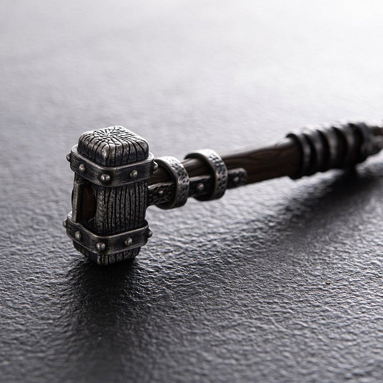 Серебряный брелок "Молот викинга" с эбеном 1116 от ювелирного магазина Оникс - 22