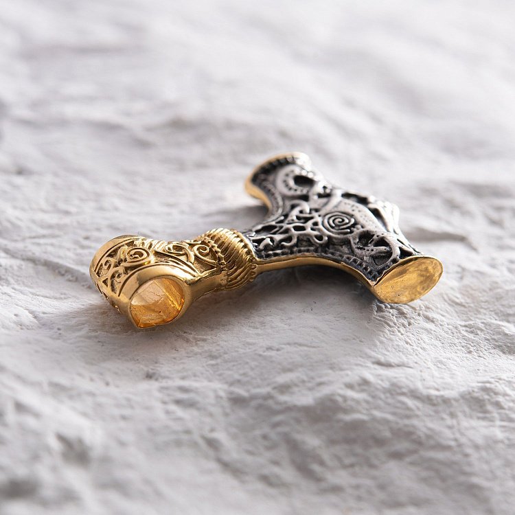 Срібна підвіска "Молот Тора" 132888 від ювелірного магазину Онікс - 14