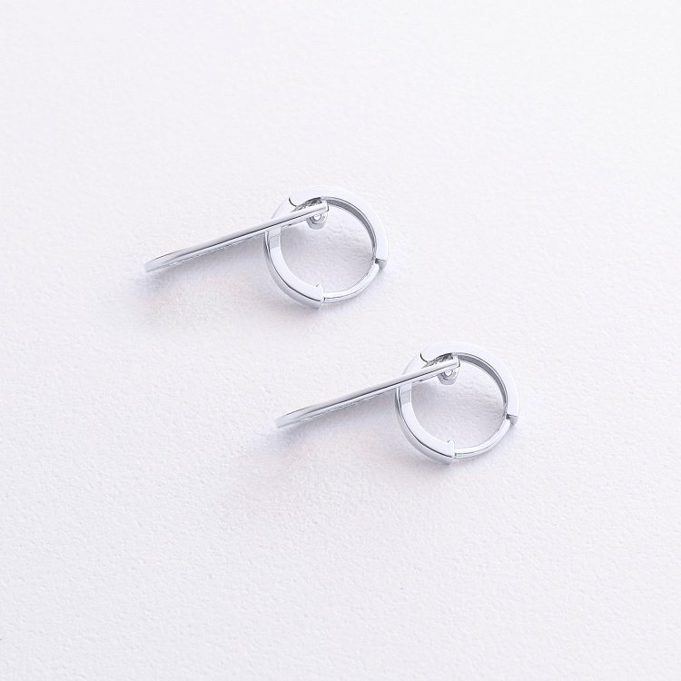 Серьги "Roxana" в белом золоте с09204 от ювелирного магазина Оникс - 2