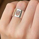 Серебряное кольцо "Герб Украины - Тризуб" 112676 от ювелирного магазина Оникс - 2