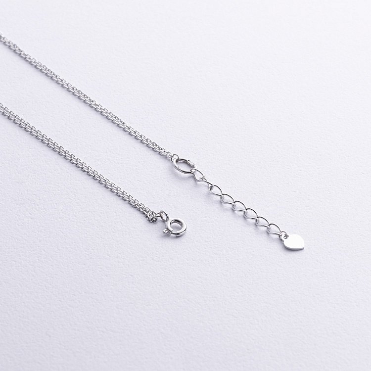 Двойное серебряное колье "Шарики" 908-01345 от ювелирного магазина Оникс - 3